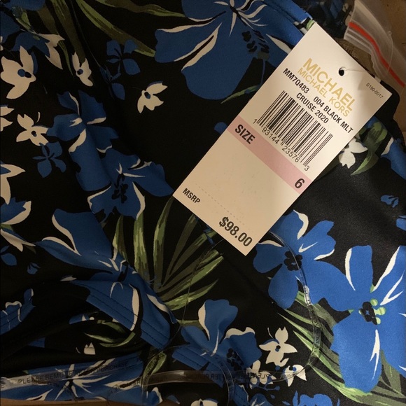 🔥⬇️ SALE NWT MMK One Shoulder -One🩱- Bold Tropical Bliss - Picture 6 of 7